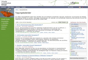 vifabio-Tagungskalender (Bildschirmfoto)