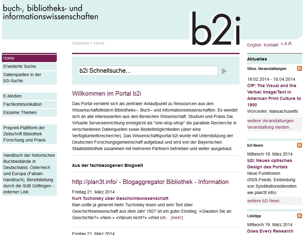 b2i neue Homepage