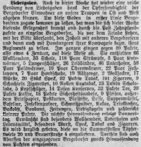 Bergedorfer Zeitung, 22. Oktober 1914