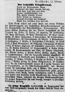 Bergedorfer Zeitung, 31. Oktober 1914