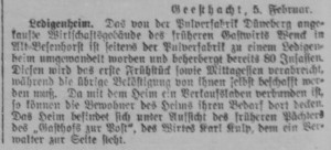 Bergedorfer Zeitung, 5. Februar 1915