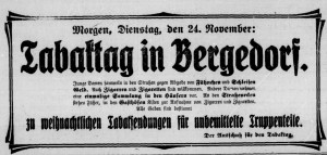 Bergedorfer Zeitung, 24. November 1914