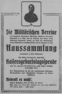 Bergedorfer Zeitung, 21. Januar 1915