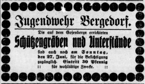 Bergedorfer Zeitung, 24. Juni 1915