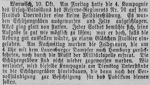 Bergedorfer Zeitung, 11. Oktober 1915