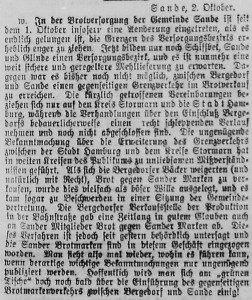Bergedorfer Zeitung, 2. Oktober 1915