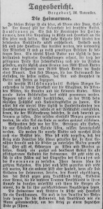 Bergedorfer Zeitung, 26. November 1915