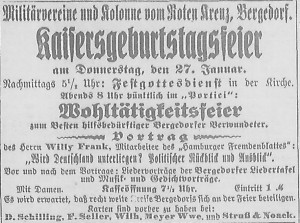 Bergedorfer Zeitung, 20. Januar 1916
