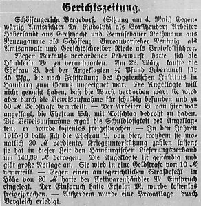Bergedorfer Zeitung, 6. Mai 1916