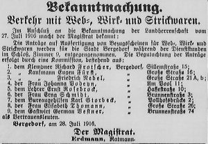 Bergedorfer Zeitung, 29. Juli 1916