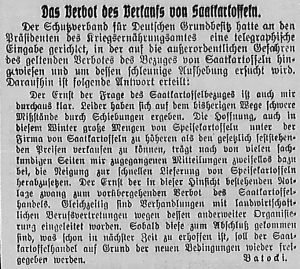 Bergedorfer Zeitung, 31. Oktober 1916