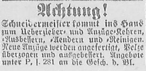 Bergedorfer Zeitung, 1. Dezember 1916