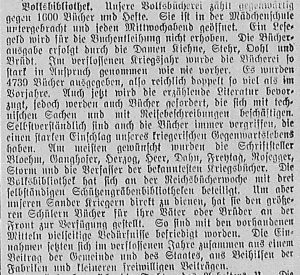Bergedorfer Zeitung, 12. Januar 1917